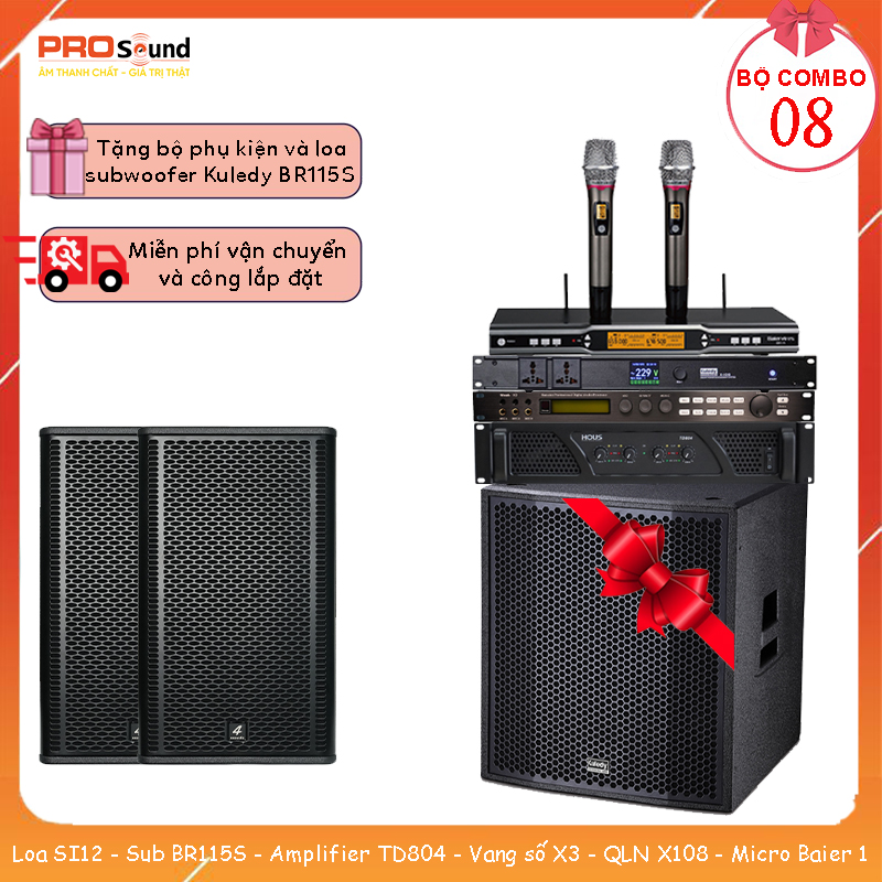bộ khuyến mại loa si12 và sub br115s