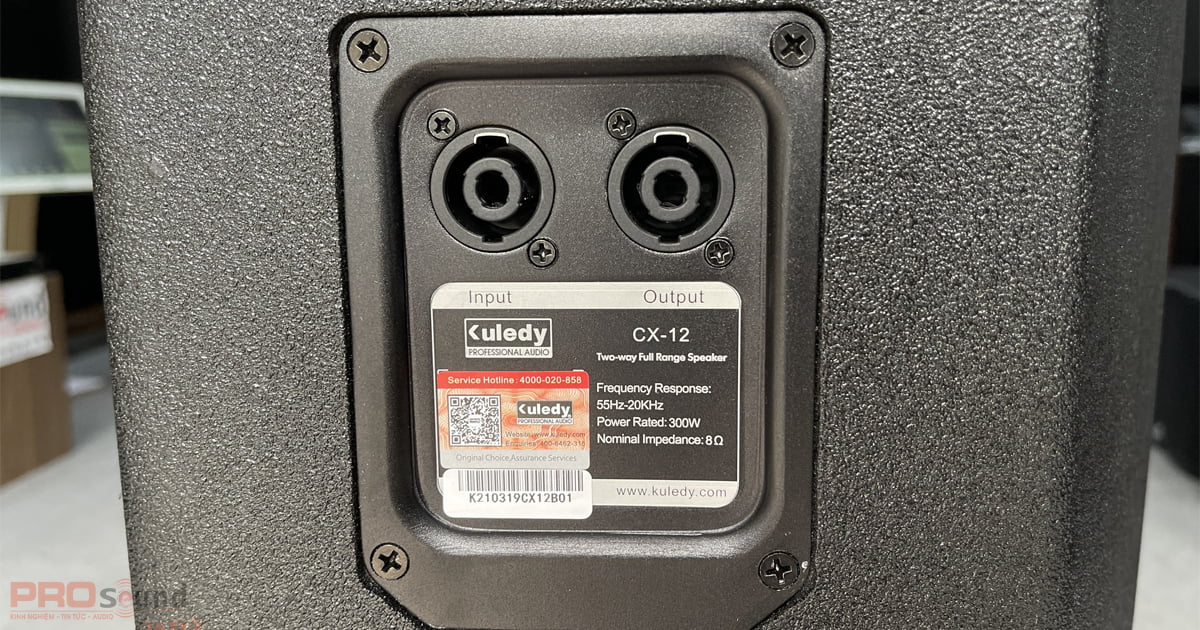 Loa fullrange Kuledy CX-12 thể hiện âm thanh căng đầy