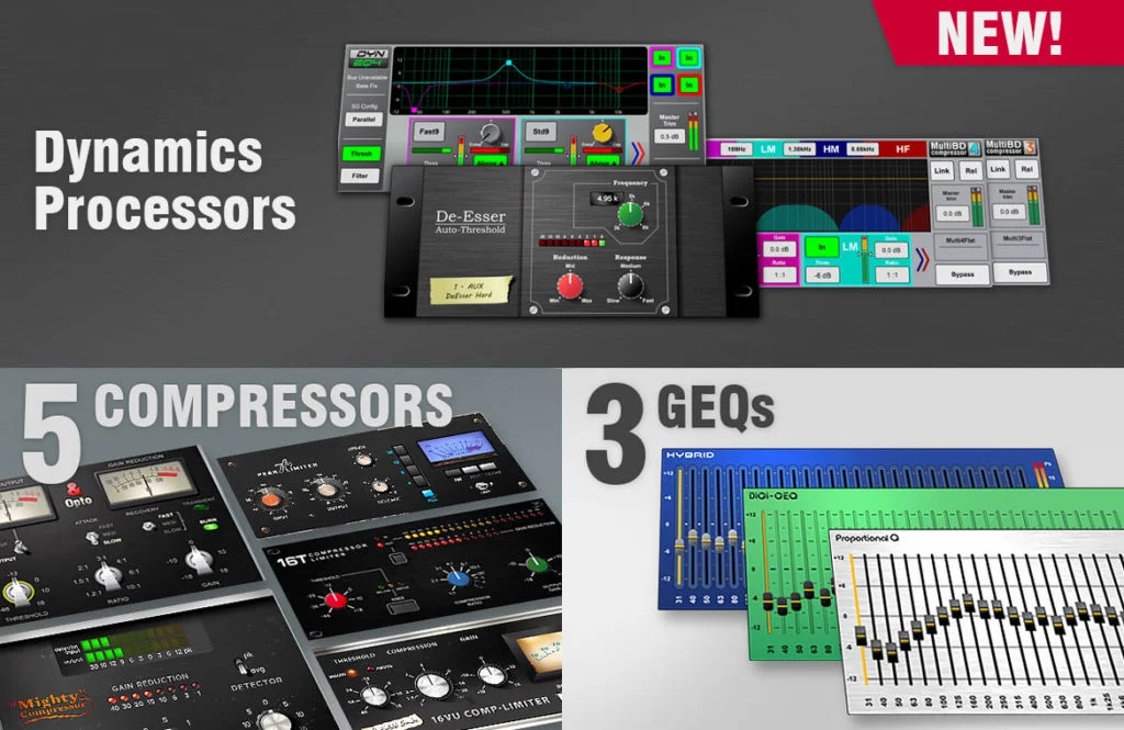 Add-on Plug-ins có sẵn trong ALLEN & HEATH SQ6