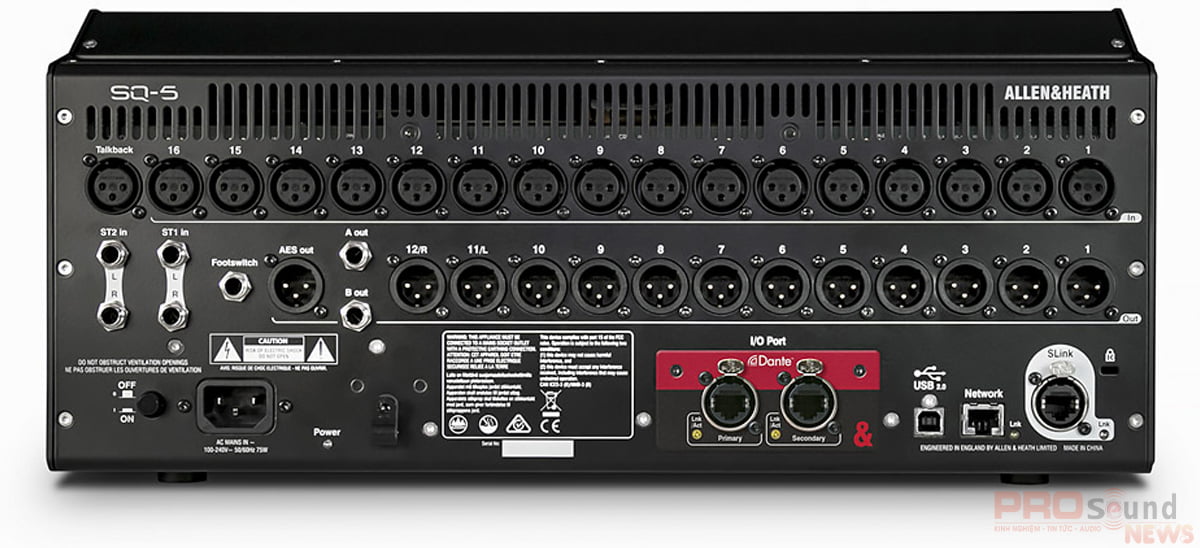 cổng kết nối Mixer Allen&Heath SQ-5