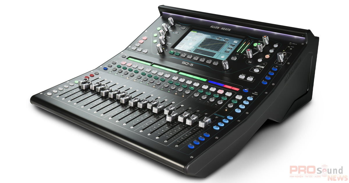 chỉnh âm thanh bằng Mixer Allen&Heath SQ-5