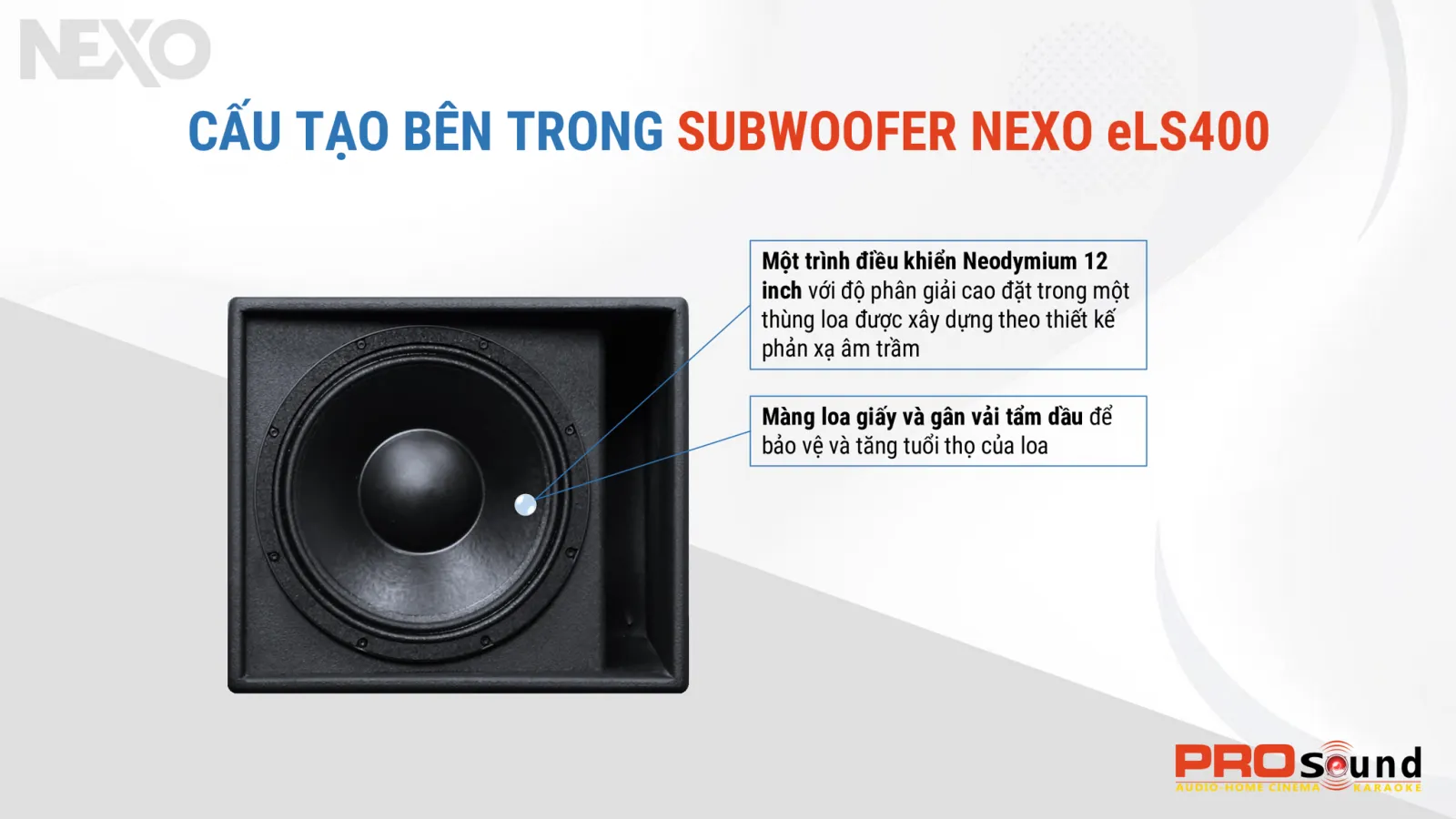 bên trong loa nexo els400