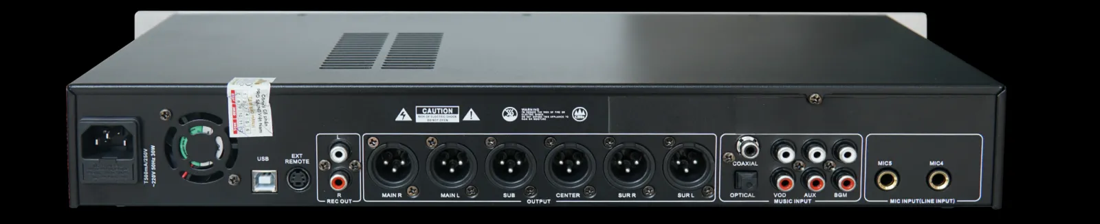 mặt sau Vang số Karaoke PRO 2