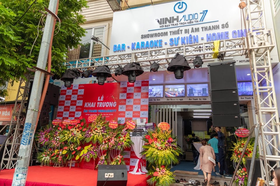 Dự án Khai trương Showroom Vinh Audio 77 - Gia Lâm