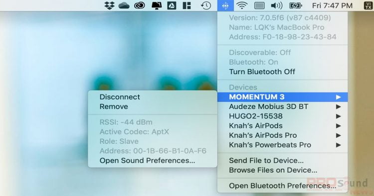 Cách kích hoạt codec aptX trên macOS và Windows