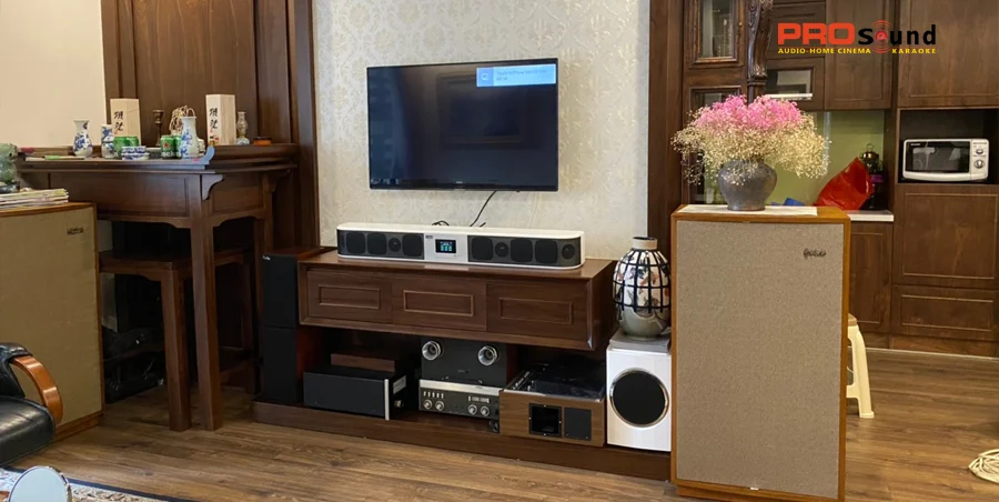 bộ hát karaoke lắp đặt trong gia đình