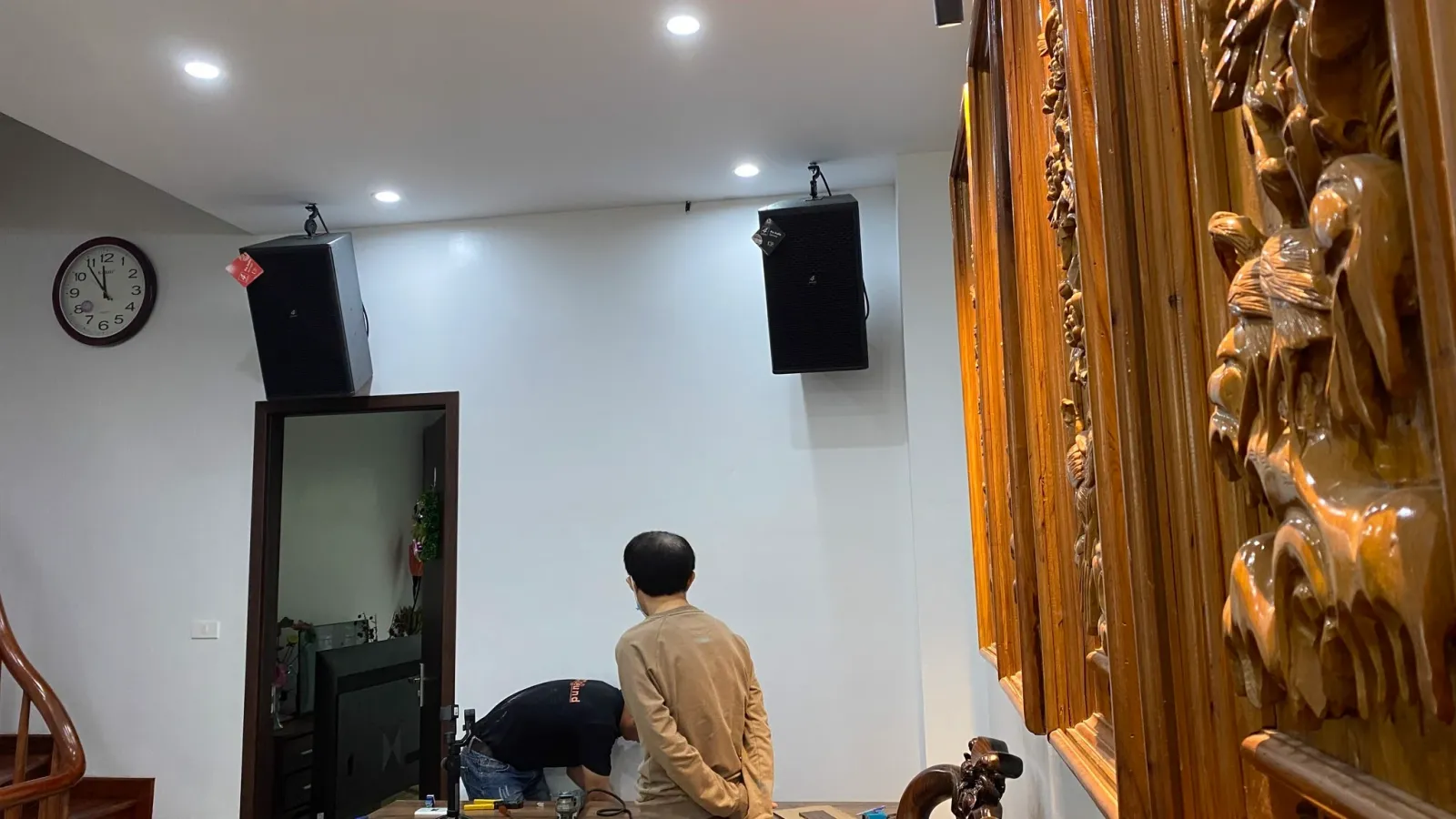 Lắp đặt hệ thống âm thanh gia đình 4-Acoustic SC12 tại Hà Đông