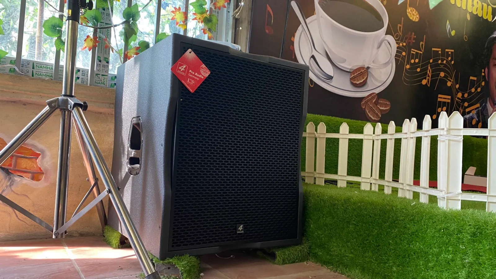 mẫu loa hát karaoke