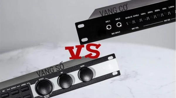 sự khác nhau giữa vang cơ và vang số