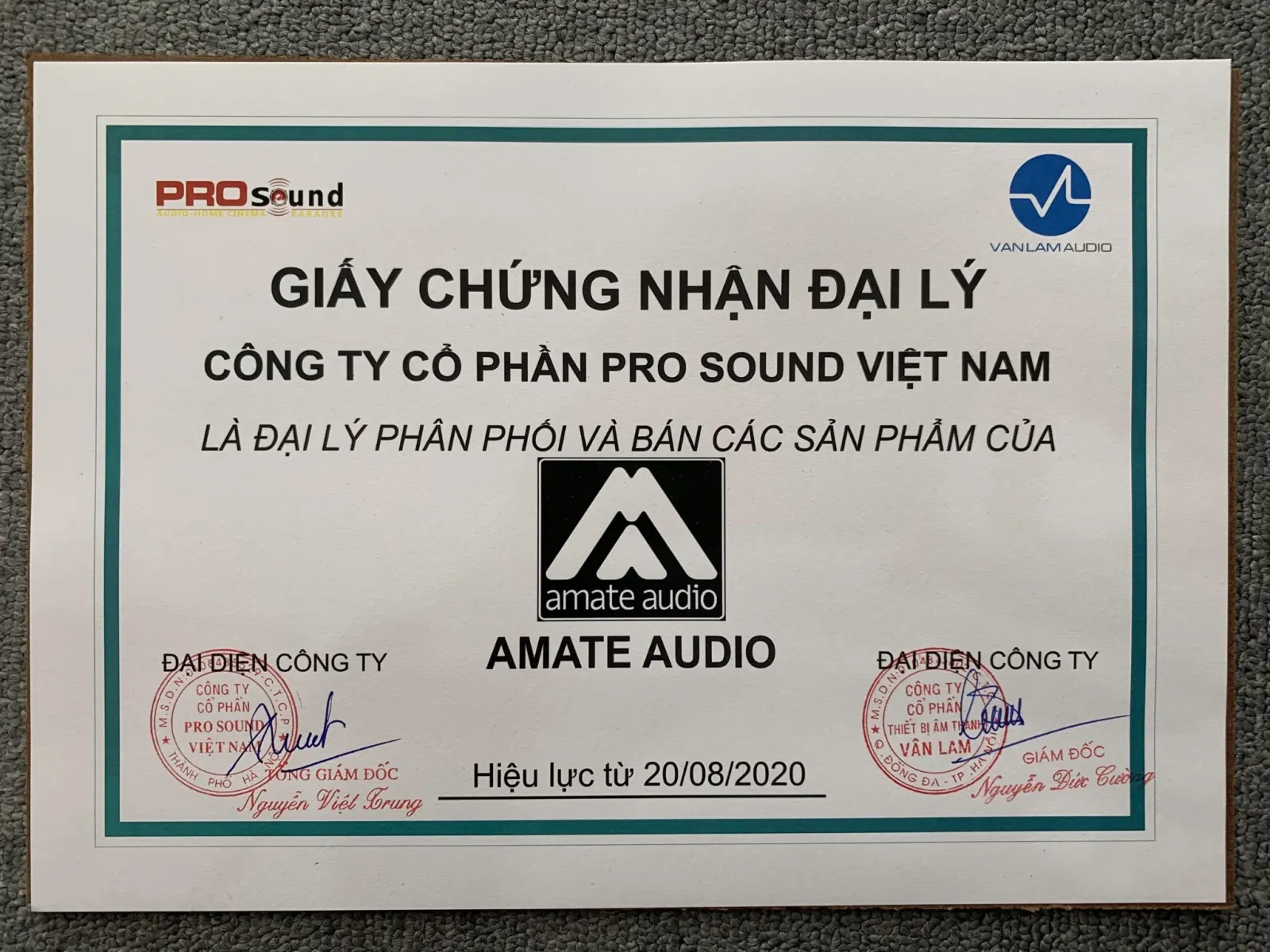 giấy chứng nhận 2