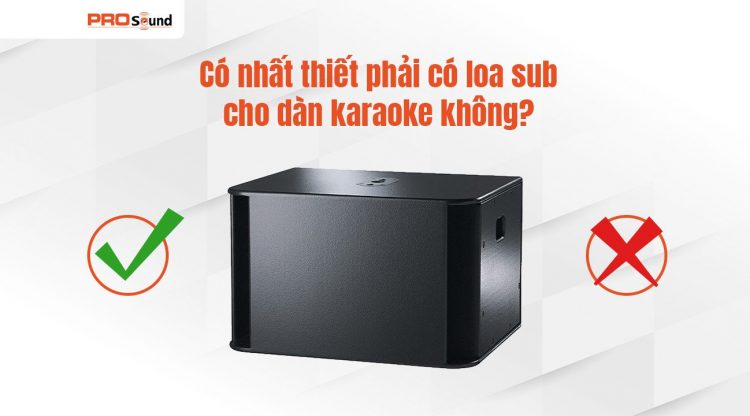 CÓ NHẤT THIẾT PHẢI CÓ LOA SUB CHO DÀN LOA KARAOKE KHÔNG? TẠI SAO?