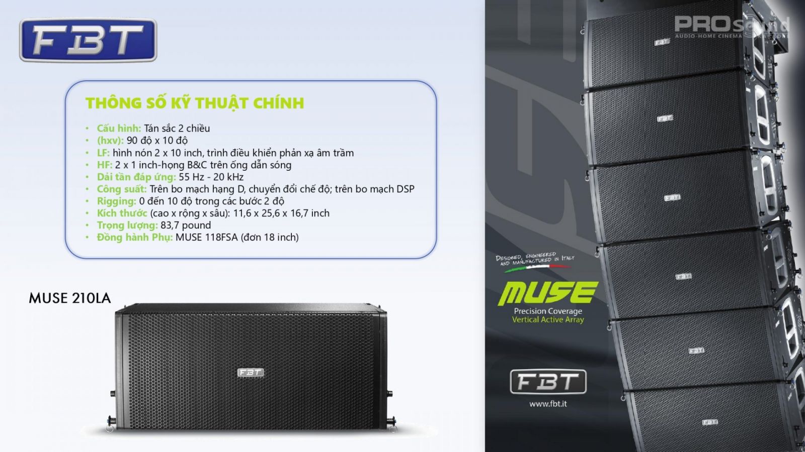 FBT MUSE 210LA