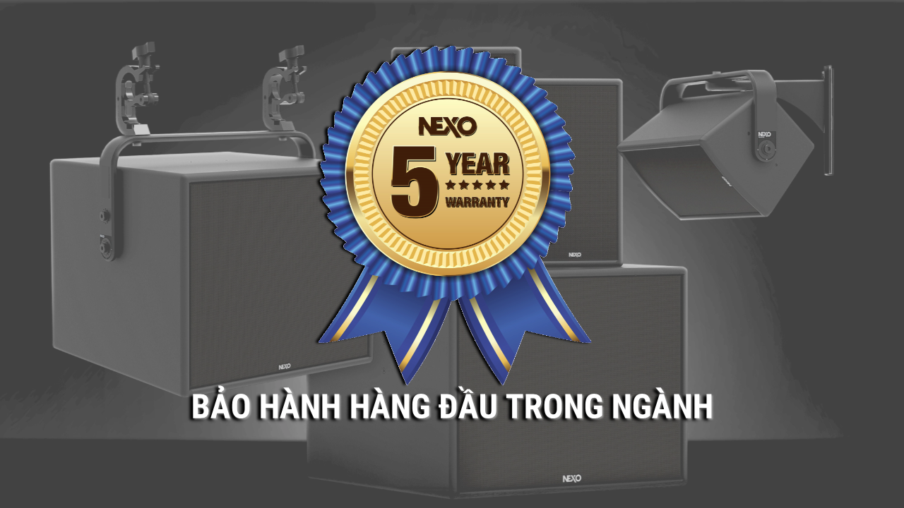 thời gian bảo hành với tất cả các sản phẩm của nexo là 5 năm