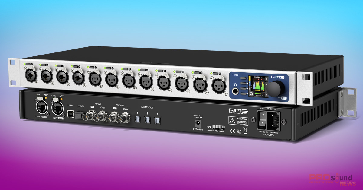 RME 12MIC Dante