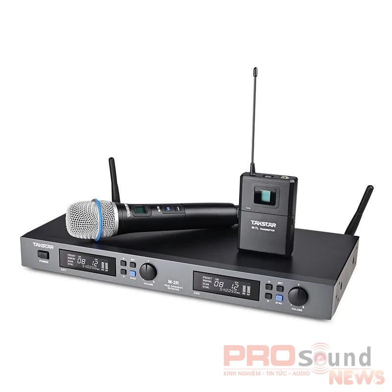 Micrô không dây đa dạng thực sự M-2R