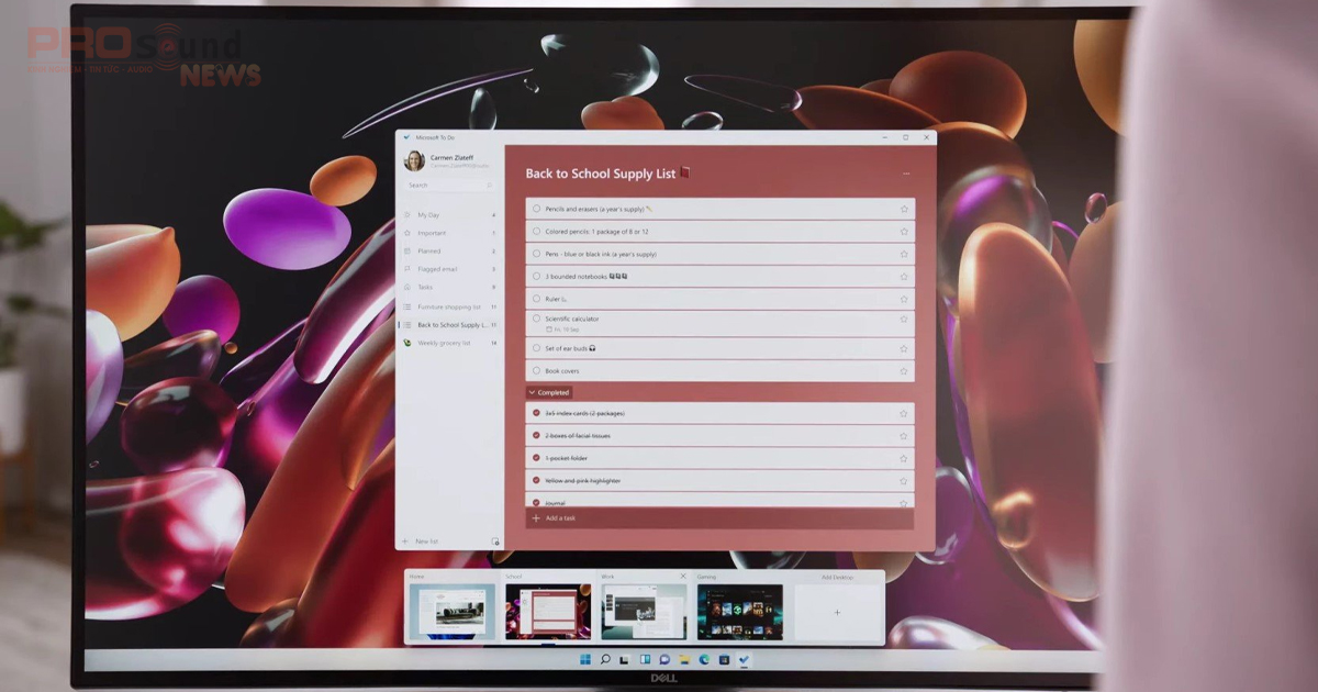 windows 11 tuỳ biến hình nền