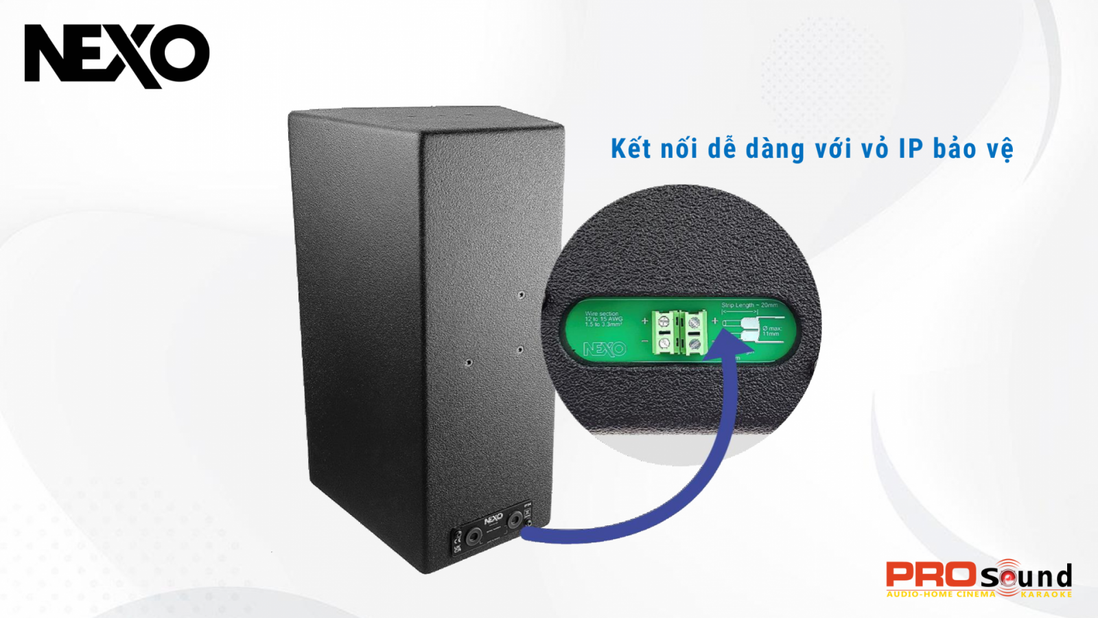 Kết nối dễ dàng với vỏ IP bảo vệ