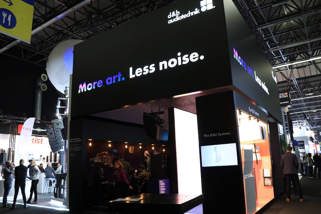 Gian hàng d&b audiotechnik tại ISE