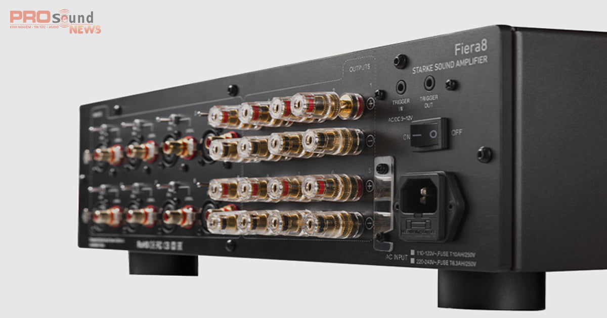 cổng kết nối của bộ khuếch đại NS600