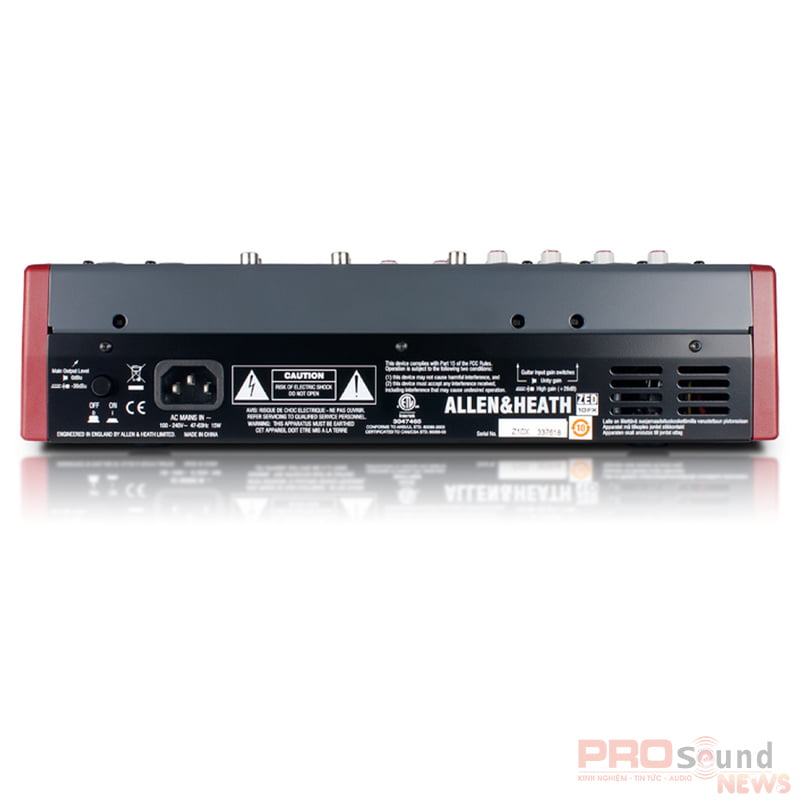 Mixer Allen&Heath ZED-10FX chuyên dụng