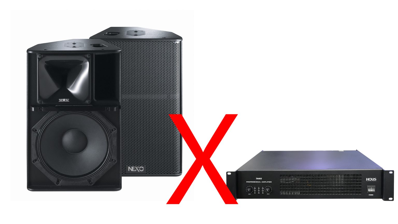 loa karaoke không tương thích amply