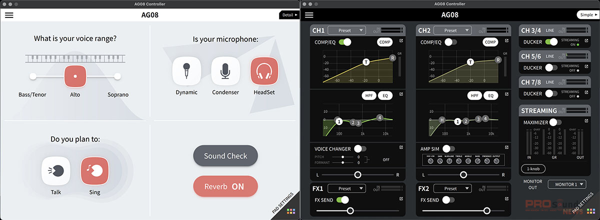 phầm mềm điều khiển yamaha ag08